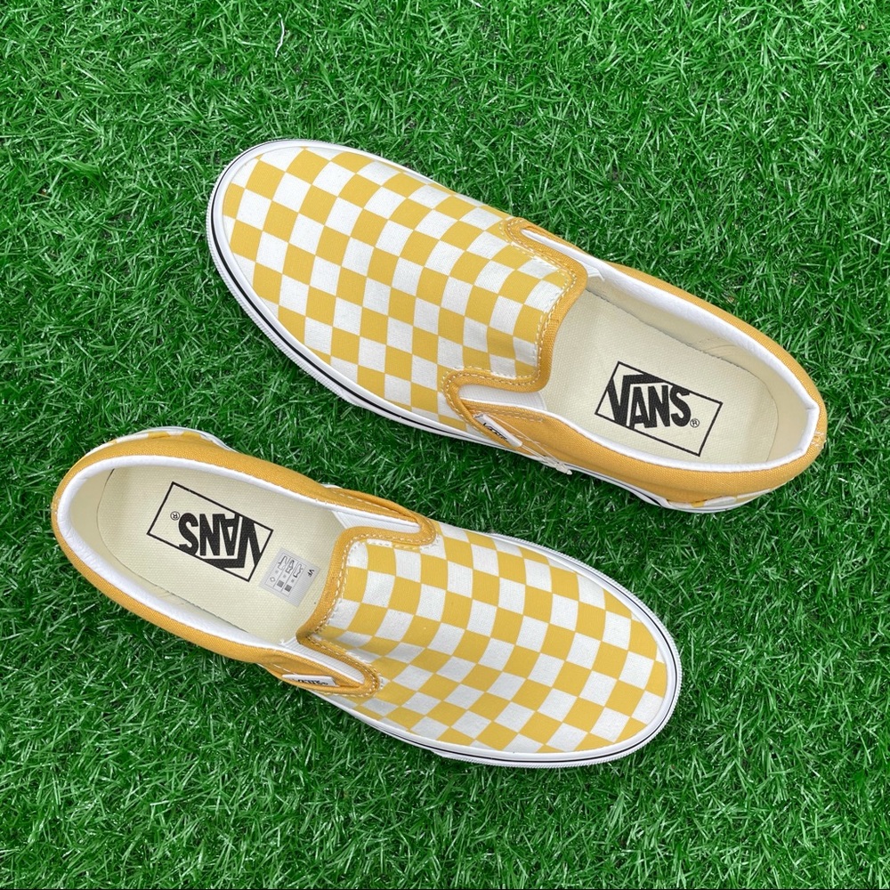 Vans Classic Slip On Checkerboard Ochre - Picture 6 of 6